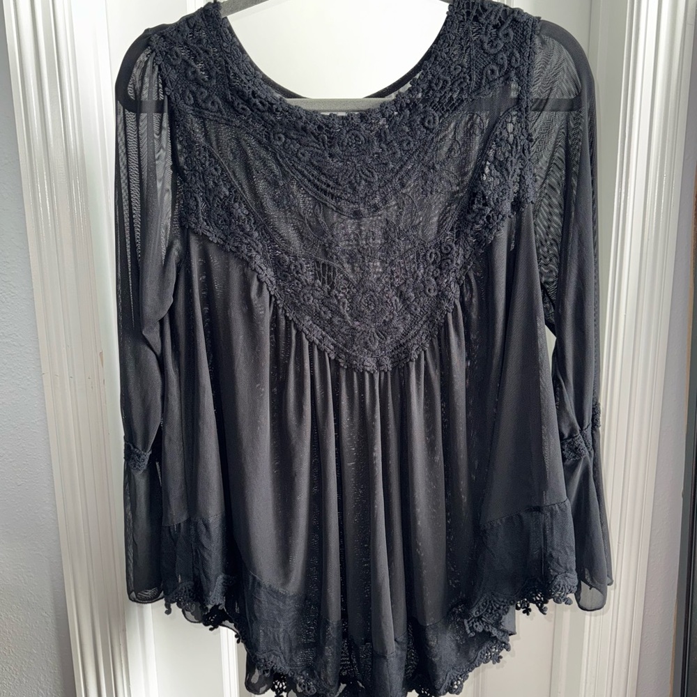 Black Blouse by Ultra Pink